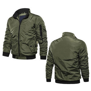 Nuevas chaquetas de bombardero de satén de moda, chaqueta de bombardero de talla grande de invierno de alta calidad personalizada, chaqueta de estilo Streetwear para hombres - Product Image 6
