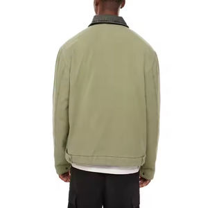 Veste d'université personnalisable pour hommes en toile de coton 100% Vestes pour hommes de service 2025 OEM - Product Image 6