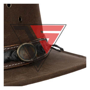 Sombreros de vaquero de piel de vaca con diseño de cuero de alta calidad para hombres, sombreros occidentales de moda para adultos - Product Image 3