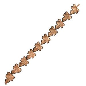 925 Sterling Rose Gold Leaf Pattern <b>Bracelet</b> for Gift Occasions - Product Image 2