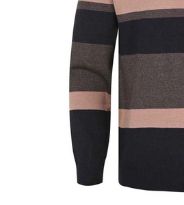 2023 venta al por mayor nuevo suéter de algodón 100% hombres bloque sólido Color lana liso suéter de punto para hombres ropa suéteres transpirables - Product Image 4