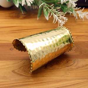 Brazalete chapado en oro, brazalete hecho a mano, brazalete martillado de oro | Brazalete Ancho ajustable | Joyería Boho Chic | Declaración. - Product Image 4