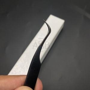 Pince à épiler d'extension de cils personnalisée japonaise durable en acier inoxydable - Product Image 1