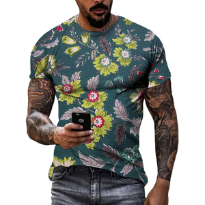 Camisetas estampadas de ropa de calle informal ligera y duradera, camisetas de algodón y fibra de bambú para hombre de Pakistán - Product Image 6