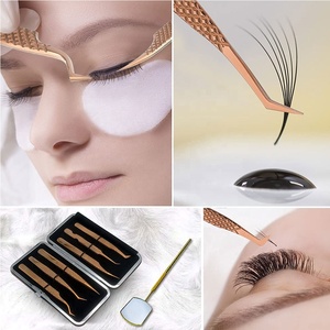 GEMSTONE ENTERPRISES Professional Customized Packaging Eyelash Tweezer Kit Stainless Steel Volume Lash Tweezers Custom Logo - Product Image 6