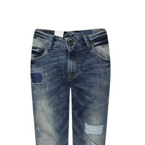 Jeans en denim délavé de haute qualité pour hommes, conçus par un fabricant, pantalon pour garçons, best-seller, coupe classique, jeans pour hommes - Product Image 3