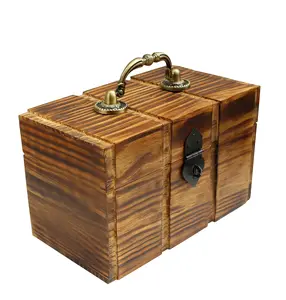 Handcrafted Wooden Antique Money Bank Coin Saving Box Piggy Bank Gifts for Kids Girls Boys & Adults Wooden Money Bank