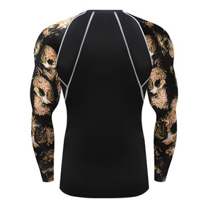 Chemise de compression BJJ MMA à manches longues pour homme Boxing Rashguard - Product Image 4