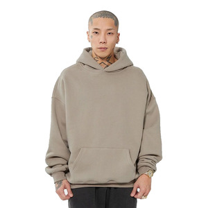 Sweats à capuche à épaules tombantes pour hommes 300-400 GSM Fleece Custom 3D Puff Print Pullover Hoodies à vendre Custom Graphic Oversized Hoodies en vrac - Product Image 6