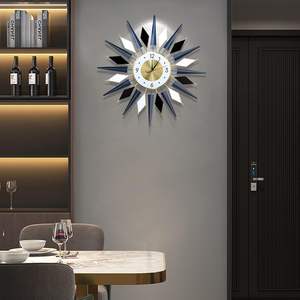 Horloge murale en métal faite à la main de qualité Standard pour chambre salon et salle d'étude décoration horloge murale - Product Image 3