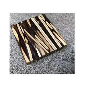 ถาดรองแก้วไม้เสิร์ฟชาไม้ดีไซน์รูปหัวใจหรูหราออกแบบโลโก้ได้ตามต้องการ - Product Image 5