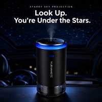Diffuseur d'arômes intelligent pour voiture Y560A, rechargeable par USB, vaporisateur de parfum, projection de lumière tricolore, portable, rafraîchisseur d'air pour voiture