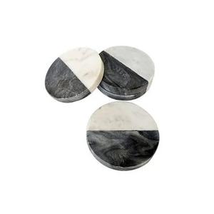 Sous-verre en marbre de qualité supérieure avec verre de tasse à thé en laiton pour la fabrication de sous-verre de café de taille personnalisée en gros - Product Image 3