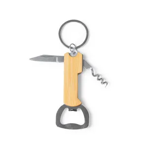 Apribottiglie Personalizzato Quaz con Portachiavi e Moschettone Promozionale - Product Image 3