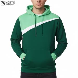 Poliéster/algodón Hombres Casual Streetwear Fleece Pullover Hoodie Alta calidad Cremallera completa Sólido Transpirable Bolsillo de secado rápido - Product Image 4