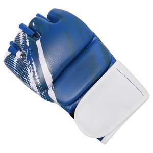 Poignée en cuir de peau de vache sublimée demi-doigts gants d'entraînement de combat Protection respirante sparring gants MMA - Product Image 2
