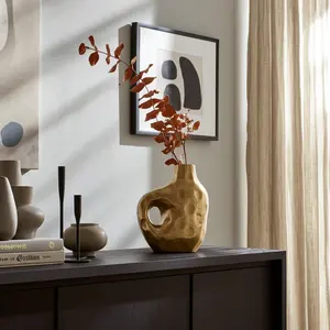 Elegante Jarrón de Piso Costero de Hierro Forjado a Mano con Acabado Real, Jarrón de Flores de Lujo para Decoración de Interiores, Zahid Exports - Product Image 4