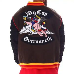 Custom Manufacturer polyester fabric long sleeve High Quality Embroidery patches letterman <b>baseball</b> varsity <b>jacket</b> <b>man</b> - Product Image 6