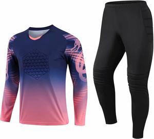 Camiseta de Portero de Fútbol Personalizable, Transpirable, 100% Poliéster, Secado Rápido, Manga Larga, Impresión por Sublimación Completa, Fábrica OEM - Product Image 2