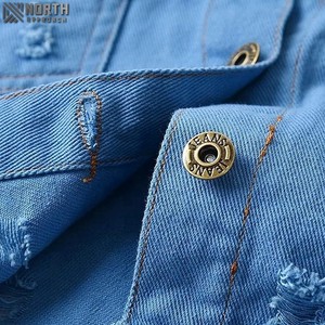 2025 nuevo estilo chaqueta de mezclilla para hombre de alta calidad transpirable lindo logotipo frontal de moda abrigo de mezclilla personalizable - Product Image 4