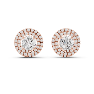 Boucles d'oreilles en diamant CVD cultivé en laboratoire 3,42 CT VVS-VS-EF, or 18 carats, 14 carats, 10 carats et argent 925, option moissanite, rose, jaune, blanc - Product Image 2