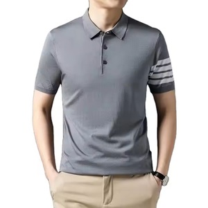 2025 manches courtes pour hommes sur mesure pour T-Shirt Polo haute qualité 100% coton avec logo personnalisé motif solide - Product Image 1