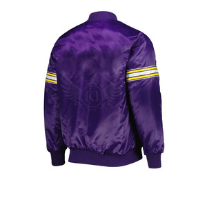 Diseñe su propia chaqueta con letras de satén personalizada Diseño único Chaqueta con letras de satén de excelente calidad para hombres - Product Image 2