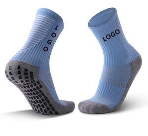 Chaussettes de football professionnelles pour hommes Chaussettes de sport athlétiques hautes et longues avec gel de silice antidérapant Chaussettes personnalisées tricotées décontractées - Product Image 4