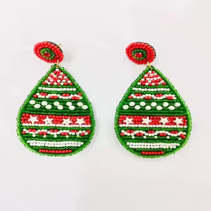 Pendientes de tuerca con cuentas de semillas de estilo vintage de lujo para uso diario e informal para fiestas y Bodas de MD Handicrafts - Product Image 2