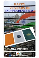 Édition Spéciale : Porte-Menus A4 en Cuir PU Tricolore (Orange, Blanc, Vert) – Célébration des 75 Ans des Hôtels Glorieux d'Inde