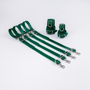Quatre sangles ou options de poignets pour les contraintes de lit en cuir de vachette et matériel solide idéal pour les BDSM-0111 de cheville et de poignet de lit - Product Image 6