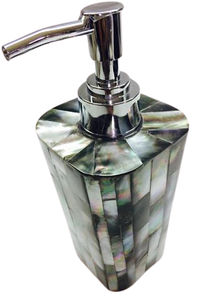 Distributeur de savon nacre-Accessoire de salle de bain de luxe avec pompe-Bouteille élégante de lavage à la main pour vanité et décor d'hôtel - Product Image 2