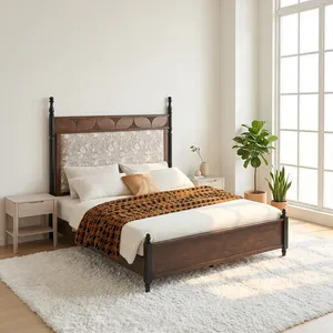 เตียงไม้แอชแข็งแรงทนทานสำหรับห้องนอนใหญ่ - Product Image 2