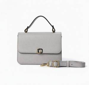Borsa a Tracolla e Borsetta in PU Testurizzato per Donne con Cinghia Singola, Motivo Lichee, Fodera in Poliestere - Product Image 2