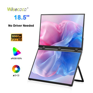 Écran <span class=keywords><strong>portable</strong></span> LCD double écran FHD de 18,5 pouces, 1080p, pliable, écran intelligent pour ordinateur <span class=keywords><strong>portable</strong></span>, écran de jeu, écran d'ordinateur avec fonction tactile - Product Image 2