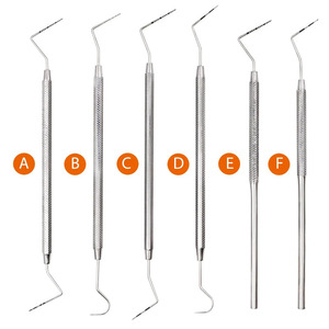 Sonda Periodontal de Acero Inoxidable, Gancho Doble con Escala, Instrumento Explorador, Herramientas de Limpieza Endodóntica, 1 Unidad - Product Image 1