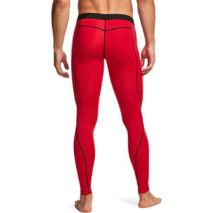 Sublimated Knitted MMA Men's Compression Leggings-Anti-Bacterial Breathable Seamless Gym Fitness <b>Tights</b> - Product Image 2