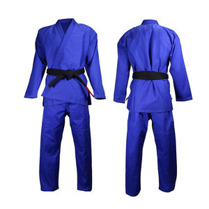 OEM Taekwondo uniforme cómodo ligero personalizado azul uniforme de alta resistencia traje de entrenamiento de artes marciales con cinturón de algodón duradero - Product Image 6