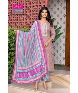 Ethnique à la mode soie filet à broder fil séquence travail Salwar Kameez costume fantaisie mariages Dupatta vêtement prix de gros - Product Image 4