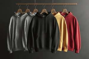 Haute qualité en gros 2 tons doux coton à capuche à manches longues casual & Street Wear sweat à capuche chaud pour hommes Double couleur motif - Product Image 5