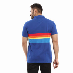 เสื้อโปโลแขนสั้นสำหรับผู้ชายเสื้อโปโลแบบสวมหัวตัวหลวมใส่ทำงานหน้าร้อน - Product Image 2