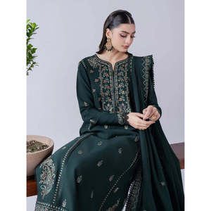 Conjunto de traje JOFA-3PC para mujer de ASIM, camisa bordada, dupatta y pantalones-BIC-4682 - Product Image 4