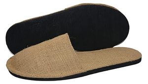 High Quality Eco-Friendly Disposable Spa <b>Slipper</b> Low MOQ Wholesale Jute Hotel <b>Slippers</b> for <b>Travel</b> Spa Use From Bangladesh - Product Image 5