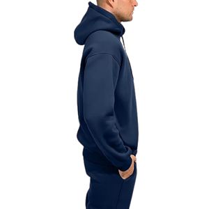 Sudadera con capucha de 2 piezas informal de alta calidad para hombre, conjunto de chándal tejido transpirable de invierno, prendas de vestir exteriores - Product Image 4