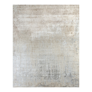 Alfombras de Lana y Seda de Bambú Anudadas a Mano Kavi Ivory, Diseño Teoría del Caos-Esk-9014, Tapetes de Cocina - Product Image 1