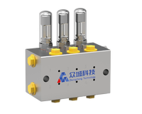 Distributeur de graisse progressif OEM DSV à double collecteur à lobes, dispositif de déviation, bloc de distribution d'huile lubrifiante