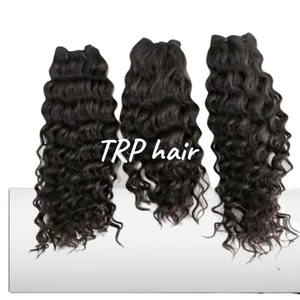 Meilleur Prix Extensions de Cheveux Humains Vierges Indiens Temple Remy Natural Wave et High Jerry Curl Cheveux de Qualité Premium pour les Femmes - Product Image 6