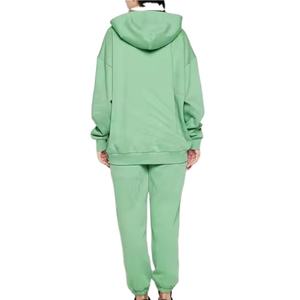 Conjunto de chándal con capucha, pantalones, jerséis de manga larga, traje informal cálido para mujer, servicio OEM, chándal de talla grande personalizado para mujer - Product Image 2