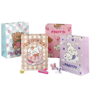 Sac en papier cadeau de luxe personnalisable Prettyo, sacs d'emballage élégants et écologiques avec poignée pour boutique, shopping (Style 01) - Product Image 5