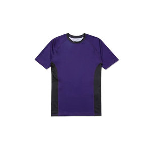 Ligero al por mayor diseño personalizado Unisex tejido conjunto de lucha camisetas + Pantalones cortos sublimación completa 2 uds conjunto de protección contra sarpullidos - Product Image 5